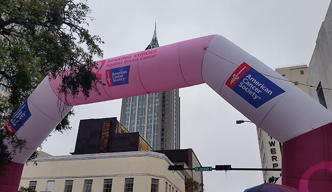 breast cancer finish line