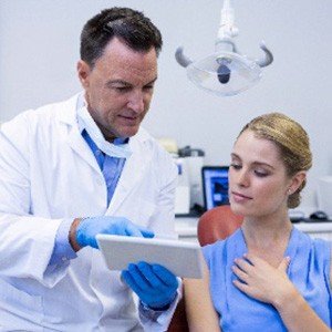 woman at dental consultation