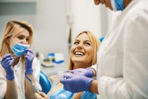 woman at dental appointment