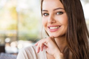 woman with an attractive smile